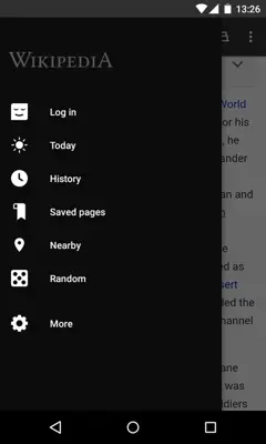 Wikipedia android App screenshot 9